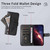 Google Pixel 11 Pro XL Fashion Calf Texture Zipper Leather Phone Case - Black