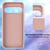 Google Pixel 11 Pro XL Fine Hole Glossy Glitter Magnetic TPU Phone Case with Same Color Hand Strap - Pink