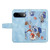Google Pixel 11 Pro XL Floral Pattern Leather Phone Case with Lanyard - Light Blue