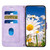 Google Pixel 11 Pro XL Floral Pattern Leather Phone Case with Lanyard - Light Purple