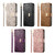 Google Pixel 11 Pro XL Flowers Leaves Zipper Wallet Leather Phone Case with Strap - Pink