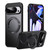 Google Pixel 11 Pro XL Frosted 360 Degree MagSafe Magnetic Holder Phone Case - Black