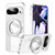 Google Pixel 11 Pro XL Frosted 360 Degree MagSafe Magnetic Holder Phone Case - Silver