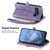 Google Pixel 11 Pro XL Geometric Zipper Wallet Side Buckle Leather Phone Case - Purple