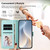 Google Pixel 11 Pro XL Happy Heart Pattern Magnetic Closure Vegan Leather Phone Case with Wrist Strap - Mint Green