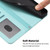 Google Pixel 11 Pro XL Happy Heart Pattern Magnetic Closure Vegan Leather Phone Case with Wrist Strap - Mint Green