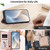 Google Pixel 11 Pro XL Happy Heart Pattern Magnetic Closure Vegan Leather Phone Case with Wrist Strap - Pink