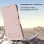 Google Pixel 11 Pro XL Happy Heart Pattern Magnetic Closure Vegan Leather Phone Case with Wrist Strap - Pink