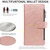 Google Pixel 11 Pro XL Imitation Calf Vegan Leather 9 Card Slots Zipper Phone Case with Wrist Strap - Rose Gold