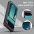 Google Pixel 11 Pro XL JEEHOOD J12 Exquisite RFID MagSafe Zipper Card Bag Phone Case - Green