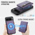 Google Pixel 11 Pro XL JEEHOOD J12 Exquisite RFID MagSafe Zipper Card Bag Phone Case - Purple