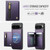 Google Pixel 11 Pro XL JEEHOOD J12 Exquisite RFID MagSafe Zipper Card Bag Phone Case - Purple