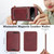 Google Pixel 11 Pro XL Kalebol Slim MagSafe Ring Magnetic Card Bag Leather Phone Case - Red