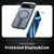 Google Pixel 11 Pro XL Kalebol Star Shine Skin Feel MagSafe Phone Case with Straight Fold Holder - Blue