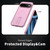 Google Pixel 11 Pro XL Kalebol Star Shine Skin Feel MagSafe Phone Case with Straight Fold Holder - Cherry Blossom Pink