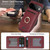 Google Pixel 11 Pro XL Kalebol Strong MagSafe Ring Magnetic Card Bag Holder Leather Phone Case - Red