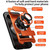 Google Pixel 11 Pro XL Lens Sliding Window Multifunctional Magnetic Shockproof Phone Case - Orange