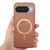 Google Pixel 11 Pro XL Litchi Texture Brushed MagSafe PU Back Cover Phone Case - Brown