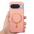Google Pixel 11 Pro XL Litchi Texture Brushed MagSafe PU Back Cover Phone Case - Pink