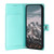 Google Pixel 11 Pro XL Litchi Texture Zipper Wallet Buckle Vegan Leather Phone Case with Wrist Strap - Lake Blue