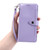 Google Pixel 11 Pro XL Litchi Texture Zipper Wallet Buckle Vegan Leather Phone Case with Wrist Strap - Purple