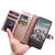 Google Pixel 11 Pro XL Litchi Texture Zipper Wallet Buckle Vegan Leather Phone Case with Wrist Strap - Rose Gold