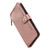Google Pixel 11 Pro XL Litchi Texture Zipper Wallet Buckle Vegan Leather Phone Case with Wrist Strap - Rose Gold