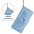 Google Pixel 11 Pro XL Lotus Embossed Leather Phone Case with Lanyard - Blue
