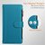 Google Pixel 11 Pro XL Magnetic Closure 9 Card Slots Zipper Leather Case with Hand Strap - Turquoise