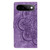 Google Pixel 11 Pro XL Mandala Embossed Retro Frosted Leather Phone Case - Purple