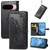 Google Pixel 11 Pro XL Mandala Flower Embossed Leather Phone Case - Black