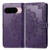 Google Pixel 11 Pro XL Mandala Flower Embossed Leather Phone Case - Purple