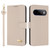 Google Pixel 11 Pro XL Metal Bow Leather Phone Case with Hand Strap - Apricot