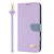Google Pixel 11 Pro XL Metal Bow Leather Phone Case with Hand Strap - Purple