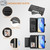 Google Pixel 11 Pro XL Multi-Card Slots Zipper Wallet Leather Phone Case - Black