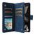Google Pixel 11 Pro XL Multifunctional Multi-Card Wallet Phone Leather Case - Blue