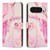 Google Pixel 11 Pro XL Painted Marble Pattern Leather Phone Case - Rose Gold