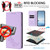 Google Pixel 11 Pro XL Peony Embossed Magnetic RFID Vegan Leather Phone Case - Light Purple