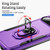 Google Pixel 11 Pro XL Pioneer Armor Heavy Duty PC + TPU Phone Case with Holder - Purple+Black