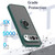 Google Pixel 11 Pro XL Q Shadow 1 Series TPU + PC Phone Case with Ring - Dark Green