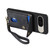 Google Pixel 11 Pro XL Retro Card Wallet Fold Leather Phone Case with Strap - Black