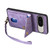 Google Pixel 11 Pro XL Retro Card Wallet Fold Leather Phone Case with Strap - Purple