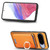 Google Pixel 11 Pro XL Retro Cross Leather Ring Vertical Insert Card Bag MagSafe Phone Case - Yellow