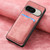 Google Pixel 11 Pro XL Retro Leather Card Bag Magnetic Phone Case - Pink