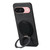 Google Pixel 11 Pro XL Retro Leather Rotation Round Holder Phone Case - Black