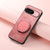 Google Pixel 11 Pro XL Retro Leather Rotation Round Holder Phone Case - Pink