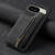 Google Pixel 11 Pro XL Retro Leather Zipper Wallet Back Phone Case - Black