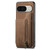 Google Pixel 11 Pro XL Retro Leather Zipper Wallet Back Phone Case - Brown