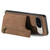 Google Pixel 11 Pro XL Retro Leather Zipper Wallet Back Phone Case - Brown