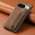 Google Pixel 11 Pro XL Retro Leather Zipper Wallet Back Phone Case - Brown